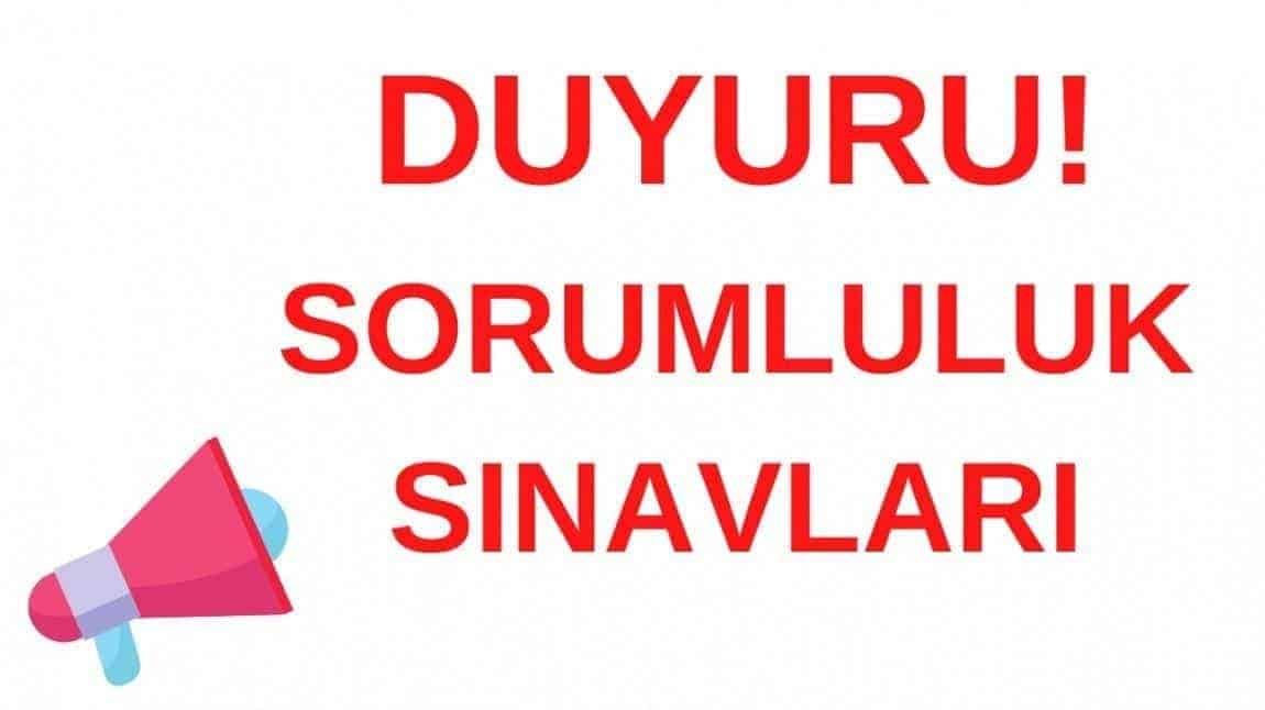 Sorumluluk Sınav Takvimi